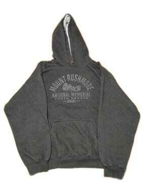 Mount Rushmore National Memorial Park Gray sweatshirt Hoodie XL No String